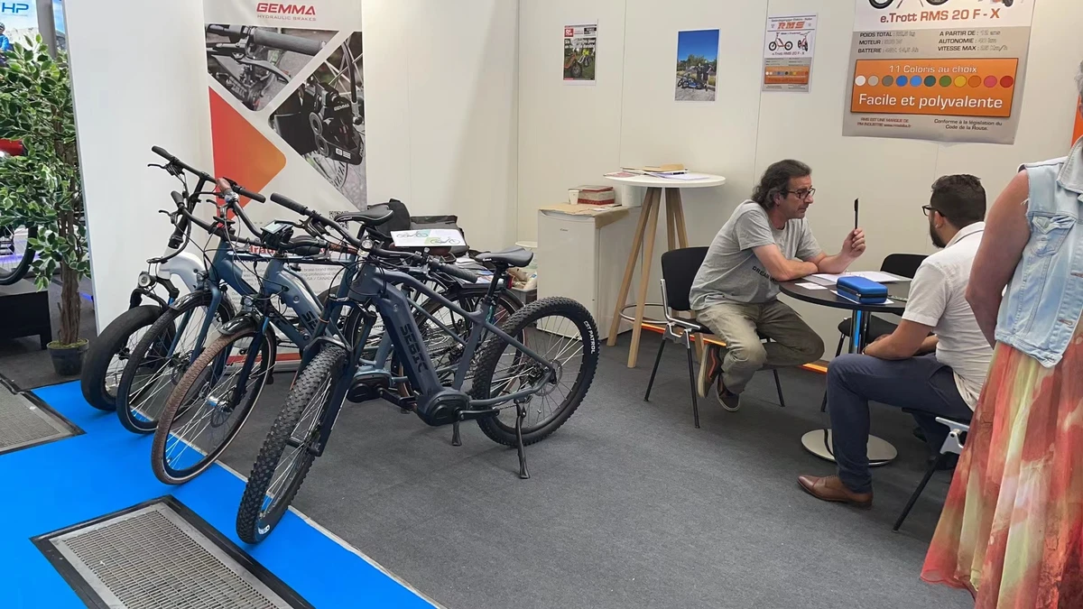 GEMMA stand at a European bicycle trade show
